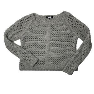 Bik Bok Women’s Gray Knit Sweater Size S Cozy Fall Neutral Pullover